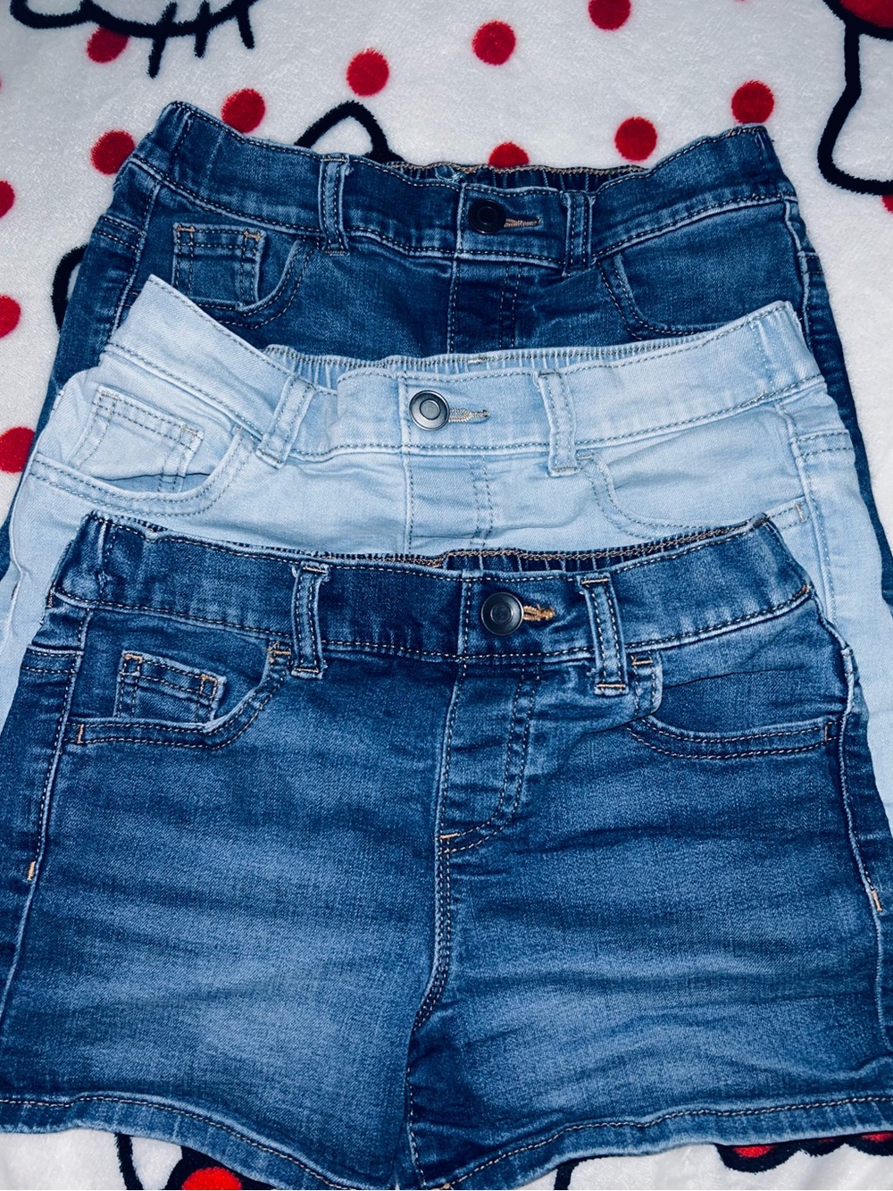Kids Denim Shorts Trio - Blue Washes